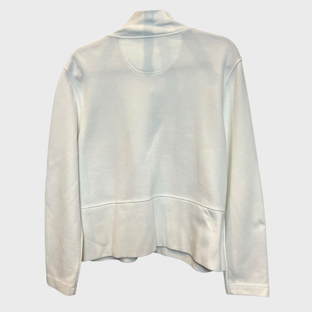 Women's Facconable White Zip Jacket - image 2